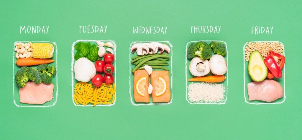 meal prep day planner