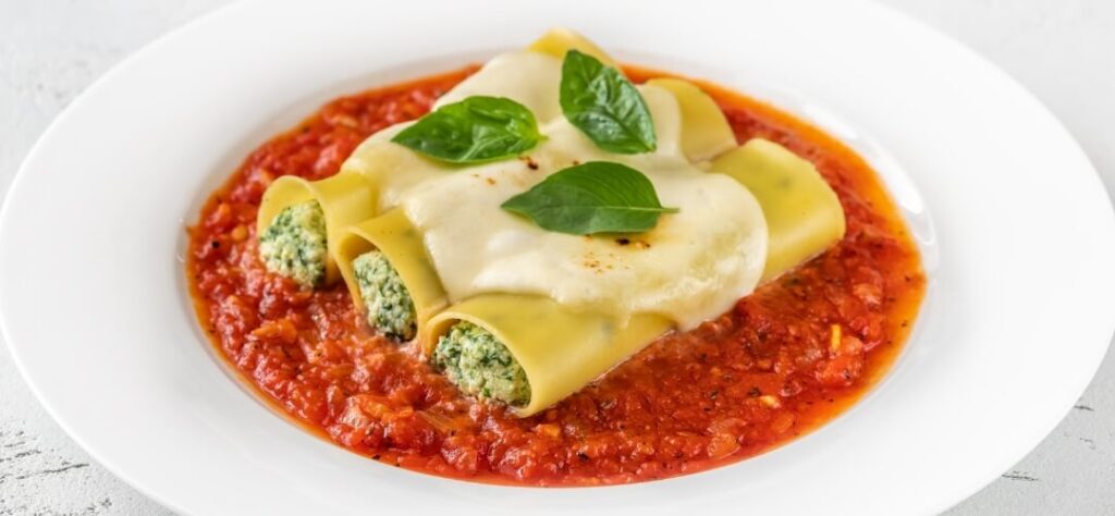 spinach cannelloni